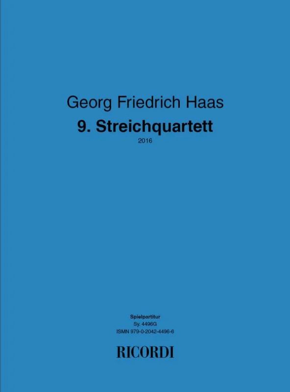 9. Streichquartett (German version)