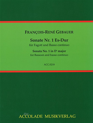 François René Gebauer - Sonata No. 1 in E-flat major