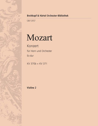 Wolfgang Amadeus Mozart - Konzert Es-Dur KV 370b/371