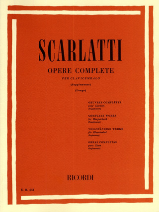 Domenico Scarlatti: Opere Complete Per Clav. Vol. Di Supplemento