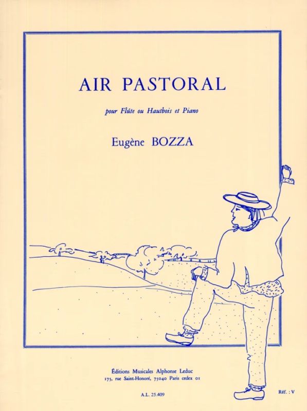 Eugène Bozza - Air Pastoral For Oboe Or Flute And Piano