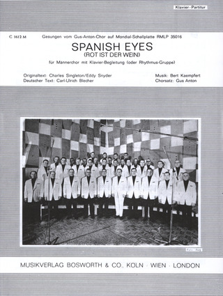 Bert Kaempfert: Spanish Eyes (Rot ist der Wein)