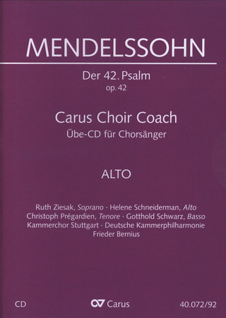 Felix Mendelssohn Bartholdy - Wie der Hirsch schreit - Chorstimme Alt