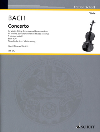 Johann Sebastian Bach - Concerto a-Moll BWV 1041