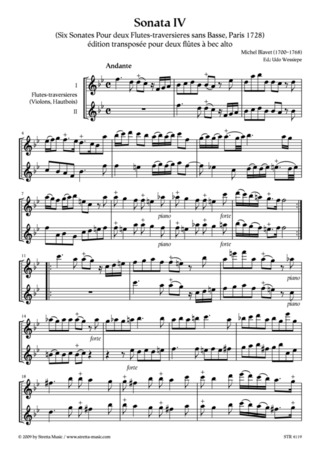 M. Blavet - Sonata IV