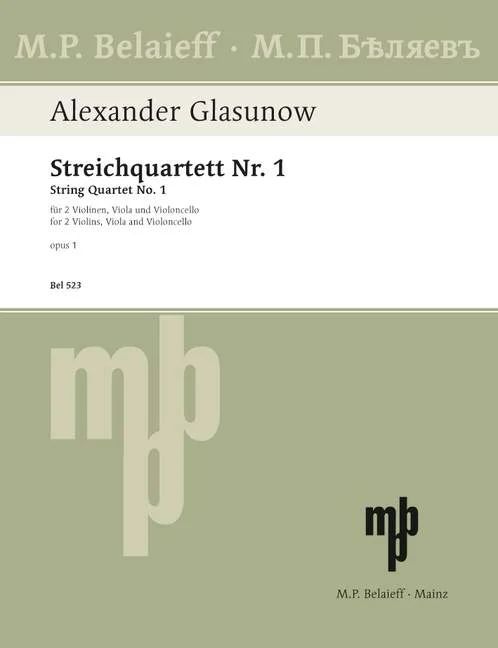 Alexander Glasunow - String Quartet No 1 D major