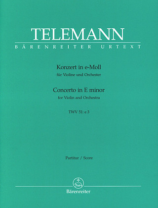 Georg Philipp Telemann - Concerto in E minor TWV 51:e3
