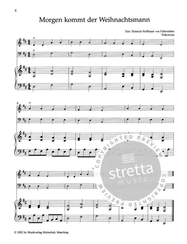Noten für Violine und Klavier 3422 1.Lage Weihnachtliches Musizieren