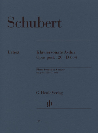 Franz Schubert - Sonate pour piano en La majeur op. post. 120 D 664