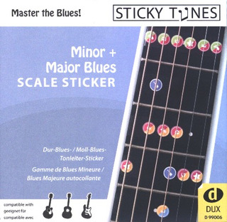 Sticky Tunes - Minor + Major Blues Scale Sticker