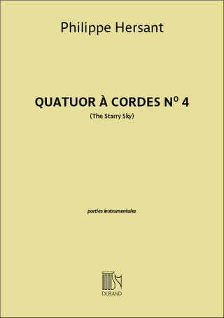 Philippe Hersant - Quatuor à cordes n° 4