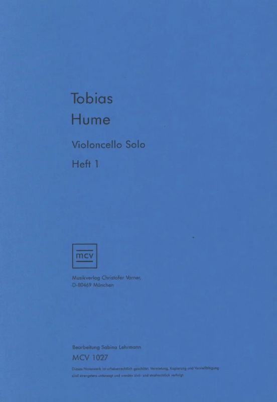 Tobias Hume - Violoncello Solo 1