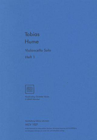 Tobias Hume - Violoncello Solo 1
