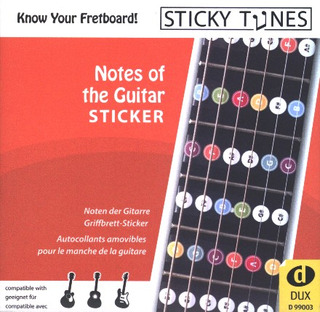 Sticky Tunes - Autocollants amovibles pour le manche de la guitare