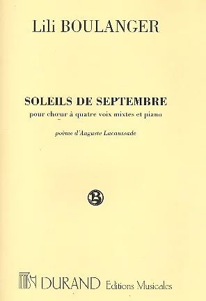 Lili Boulanger - Soleils De Septembre