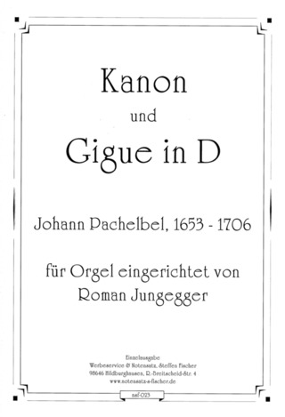 Johann Pachelbel - Kanon und Gigue in D