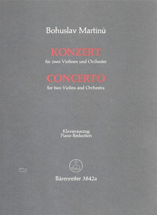 Bohuslav Martinů - Konzert für 2 Violinen und Orchester (1950)