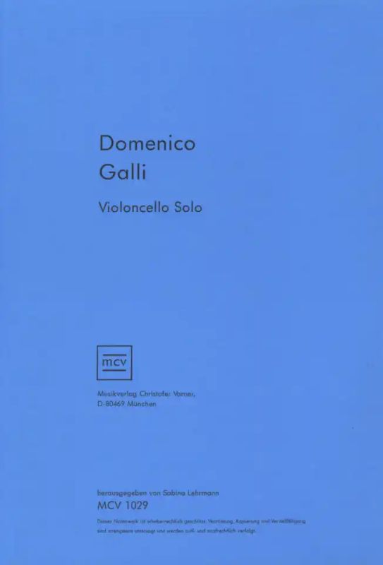 Domenico Galli - 12 Sonaten