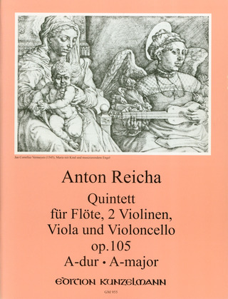 Anton Reicha: Quintett für Flöte, 2 Violinen, Viola und Violoncello A-dur op. 105