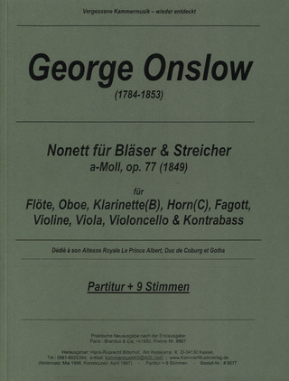 George Onslow - Nonett a-Moll op. 77