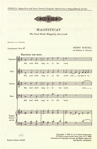 Henry Purcell - Magnificat: My soul doth magnify the Lord / Nuc Dimittis in Bb