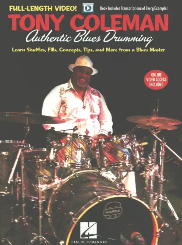 Tony Coleman - Coleman Tony Authentic Blues Drumming Drums Bk/Video Online