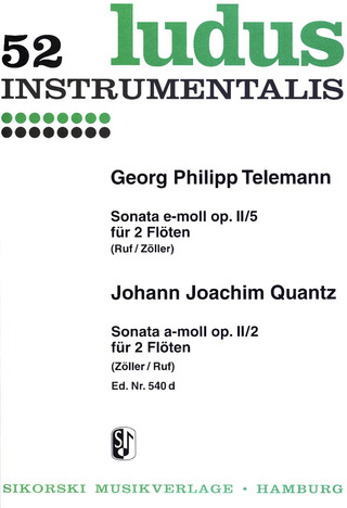 Georg Philipp Telemann - Sonaten für 2 Flöten op. 2/5 + 2/2 TWV 40:104
