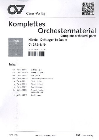 George Frideric Handel - Te Deum for the victory of Dettingen HWV 283