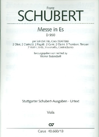 Franz Schubert: Mass in e flat major D 950