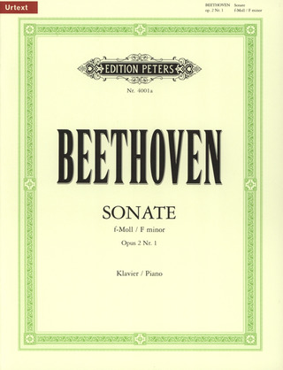 Ludwig van Beethoven - Sonate für Klavier Nr. 1 f-Moll op. 2; 1