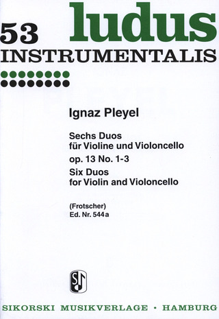 Ignaz Josef Pleyel - Sechs Duos op. 13/1-3