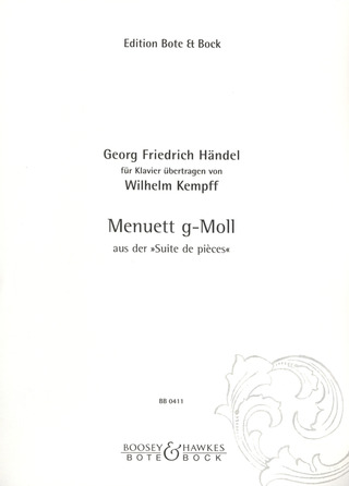 Georg Friedrich Haendel: Menuett g-Moll