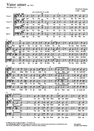 Friedrich Silcher - Vater unser A-Dur op. 24, 2