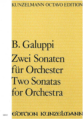 Baldassare Galuppi - Two Sonatas for Orchestra