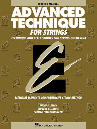 Michael Allen y otros.: Advanced Technique for Strings – Teacher's Manual Book