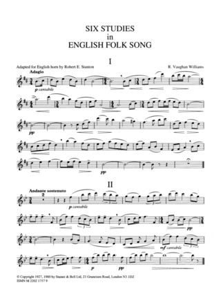 Ralph Vaughan Williams - Six Studies in English Folk Song