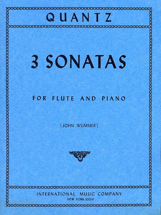 Johann Joachim Quantz: 3 Sonaten
