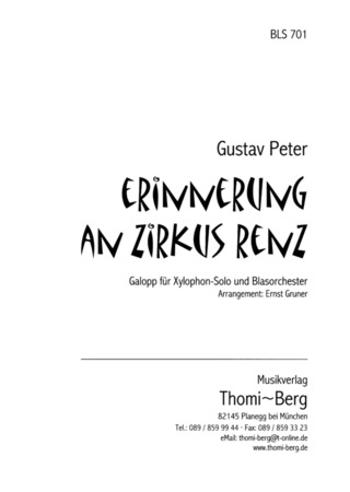 Gustav Peter - Erinnerung an Zirkus Renz