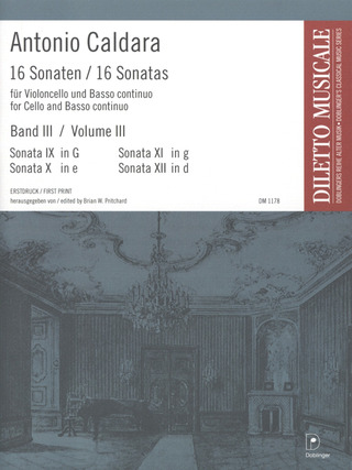 Antonio Caldara - 16 Sonaten Heft 3