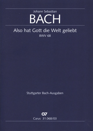 Johann Sebastian Bach - So greatly God esteemed the world BWV 68