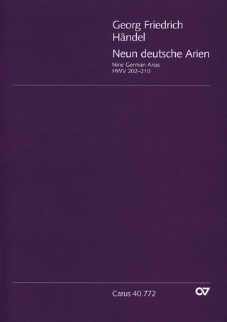 Georg Friedrich Händel - Nine German Arias HWV 202-210