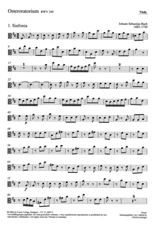 Johann Sebastian Bach: Osteroratorium D-Dur BWV 249