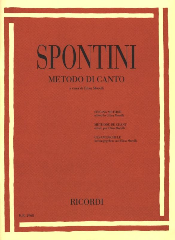 Gaspare Spontini: Metodo di canto (0)