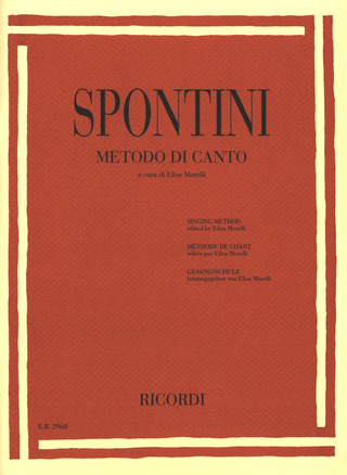 Gaspare Spontini - Metodo di canto