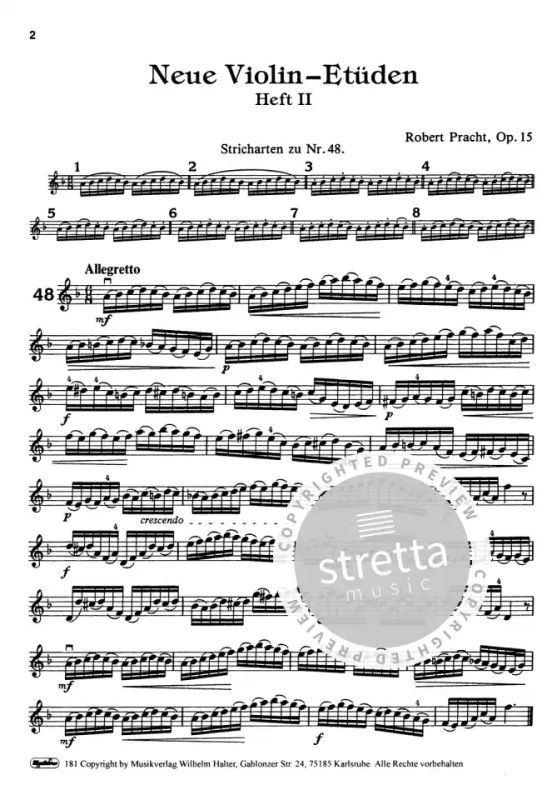 Robert Pracht: Neue Violin Etüden op. 15/2 (1)