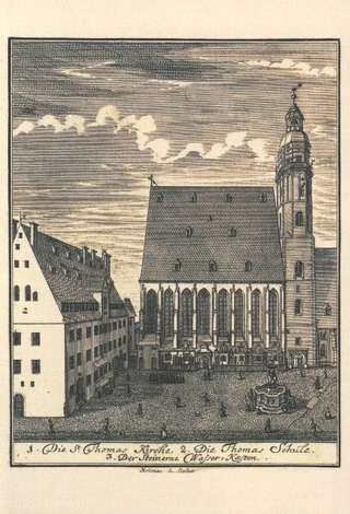 Thomaskirche und Thomasschule in Leipzig