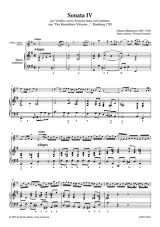 Johann Mattheson: Sonata IV
