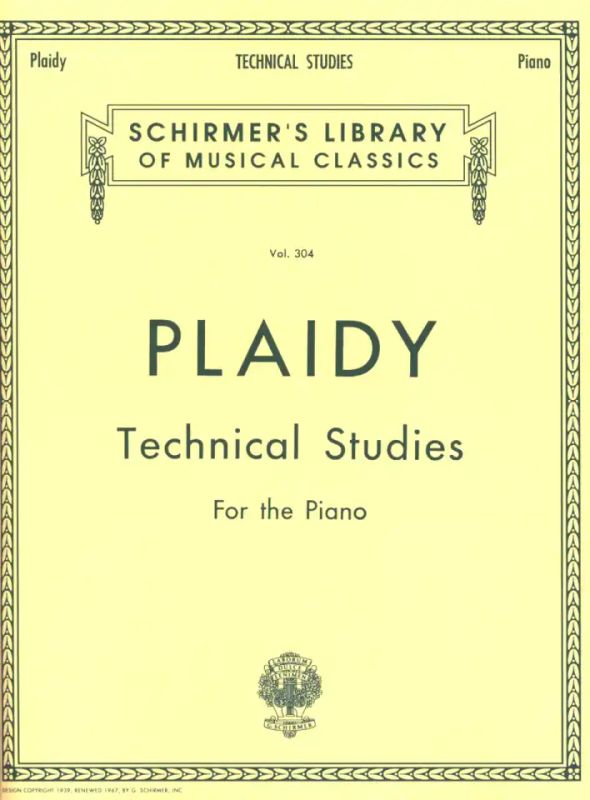 Louis Plaidy - Technical Studies