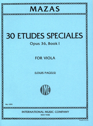 Studi Op 36 Vol 1 (Studi Speciali) (Pagels)