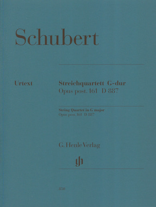 Franz Schubert - Quatuor à cordes en Sol majeur op. post. 161 D 887